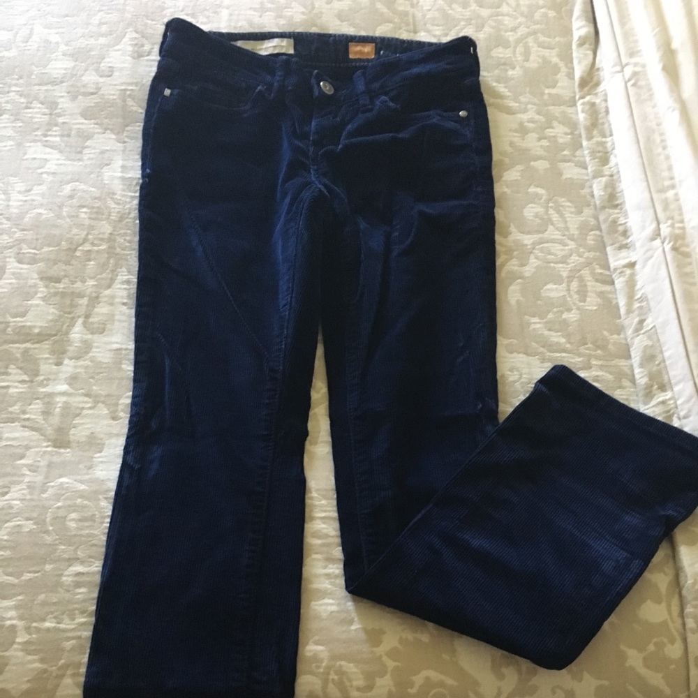 Pilcro (by Anthropologie) navy corduroy jeans